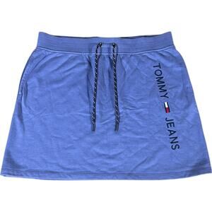 Tommy Jeans Purple Midi Drawstring Skirt